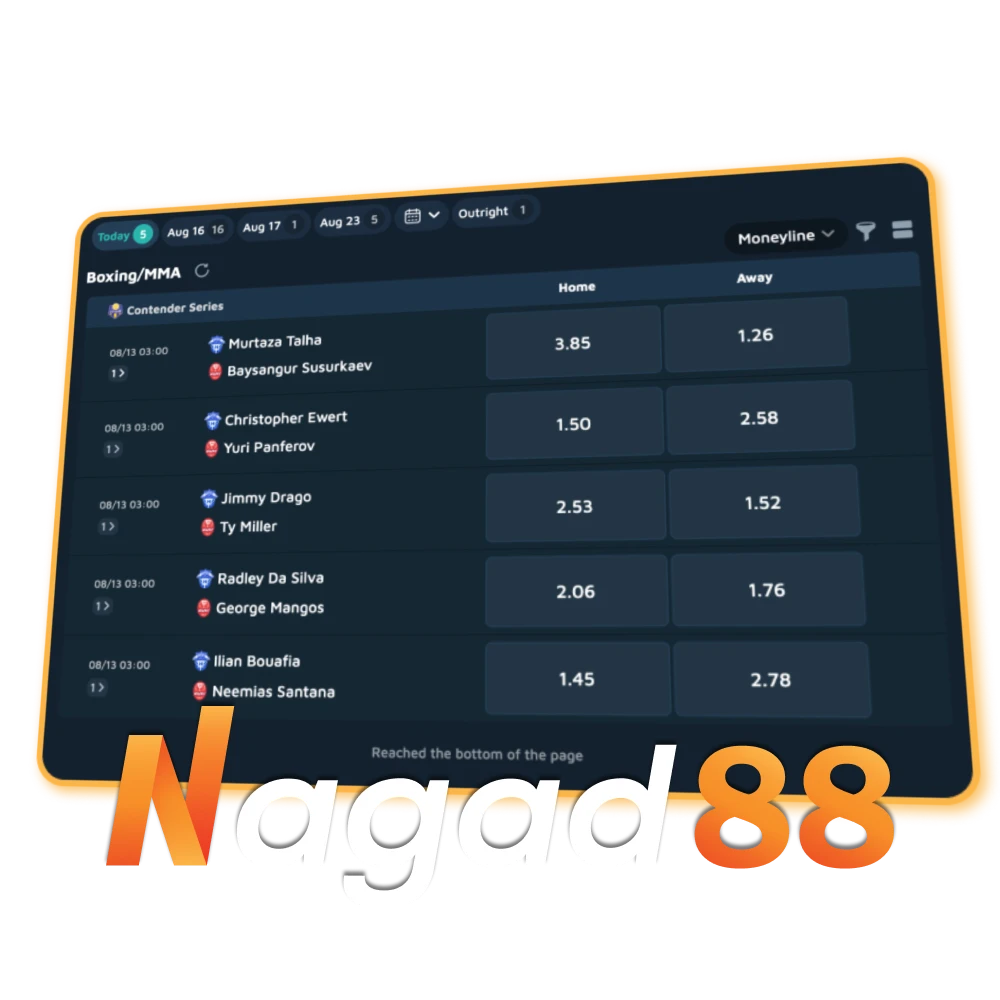 Boxing Betting with Nagad88 for Bangladeshi Players