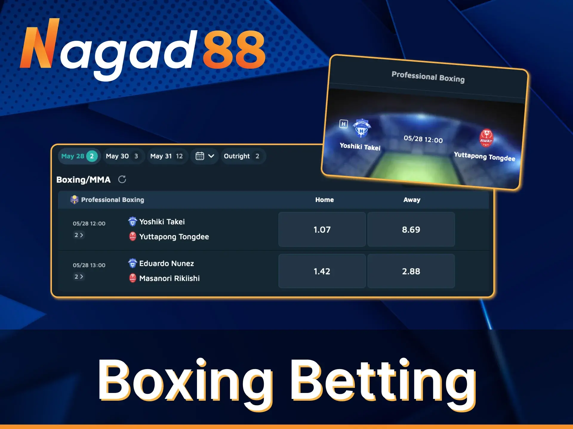 Bet on winning your favourite boxer at Nagad88.