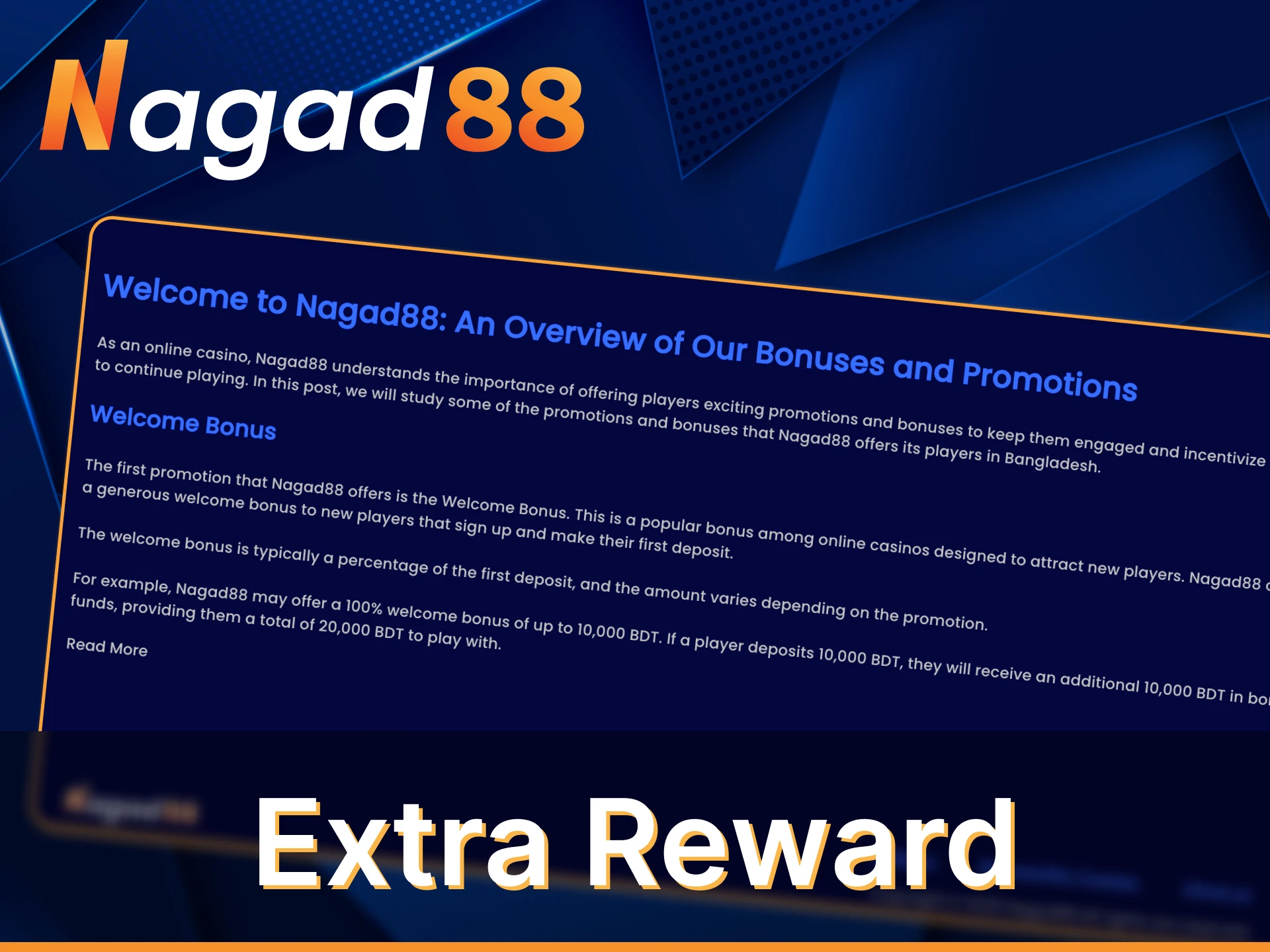 Get extra reward for new Nagad88 affiliate.