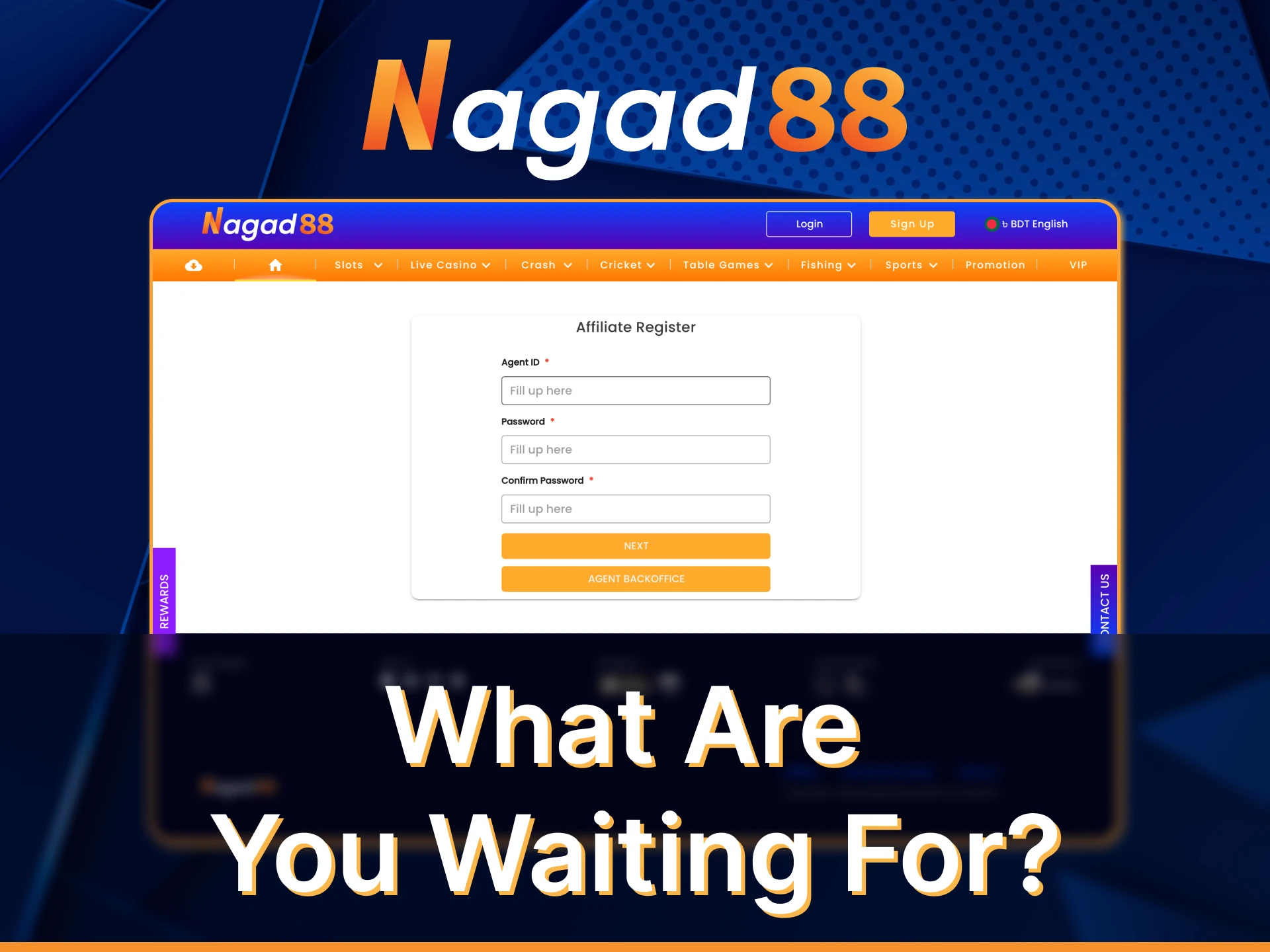 Join the Nagad88 Affiliate program today and start earning.